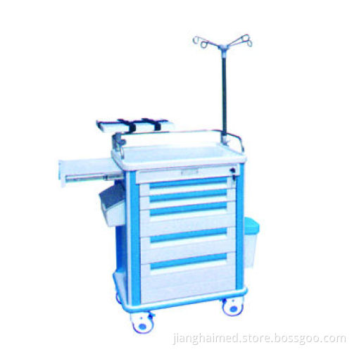 Emergency trolley, made of ABS plastic, CE/ISO9001 and 13485 certified